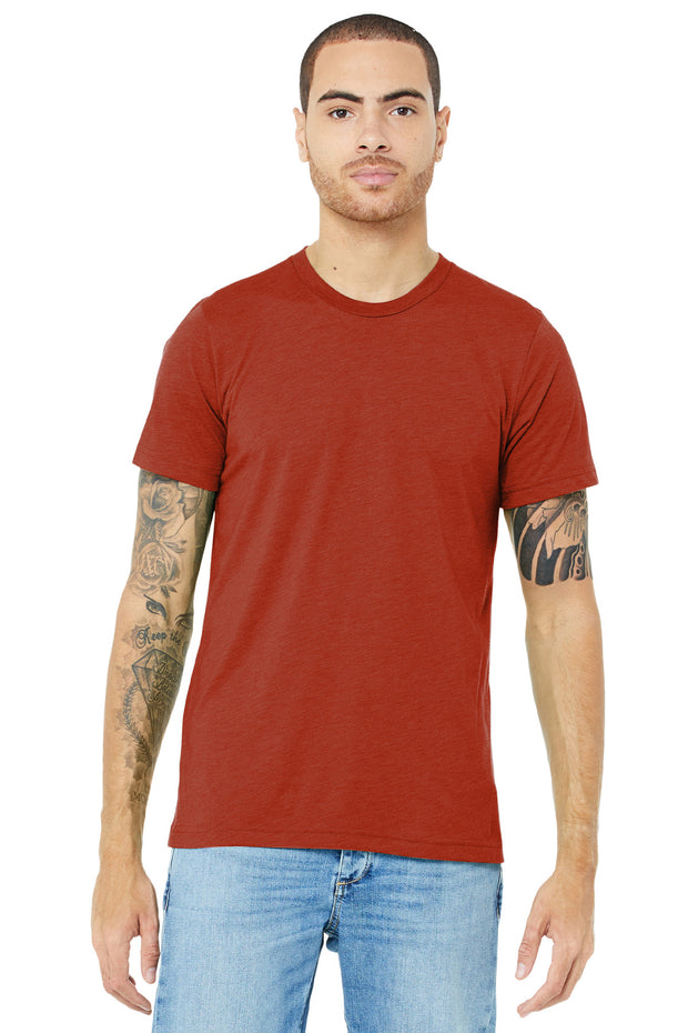 BELLA+CANVAS  ®  Unisex Triblend Short Sleeve Tee. BC3413 - Brick Triblend