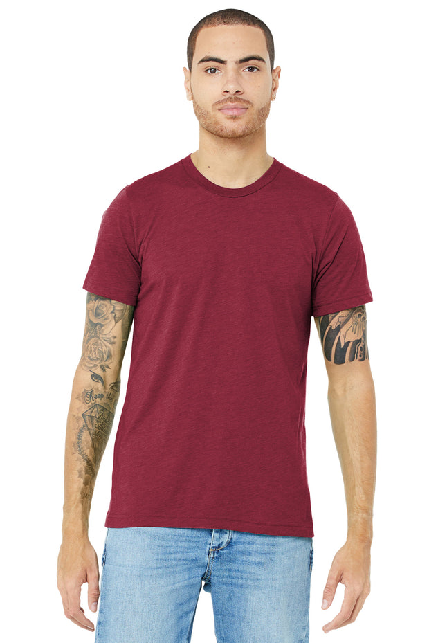 BELLA+CANVAS  ®  Unisex Triblend Short Sleeve Tee. BC3413 - Cardinal Triblend