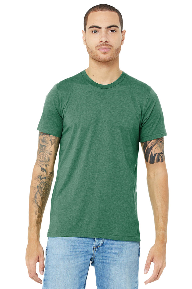 BELLA+CANVAS  ®  Unisex Triblend Short Sleeve Tee. BC3413 - Grass Green Triblend