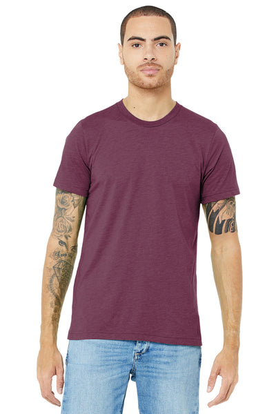 BELLA+CANVAS  ®  Unisex Triblend Short Sleeve Tee. BC3413 - Maroon Triblend