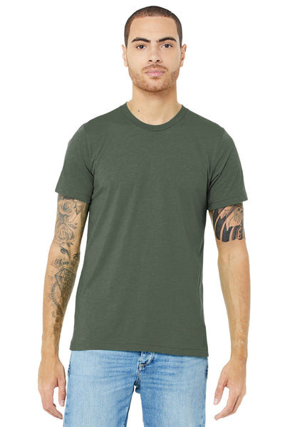 BELLA+CANVAS  ®  Unisex Triblend Short Sleeve Tee. BC3413 - Military Green Triblend
