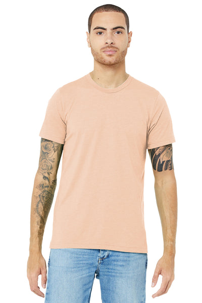 BELLA+CANVAS  ®  Unisex Triblend Short Sleeve Tee. BC3413 - Peach Triblend