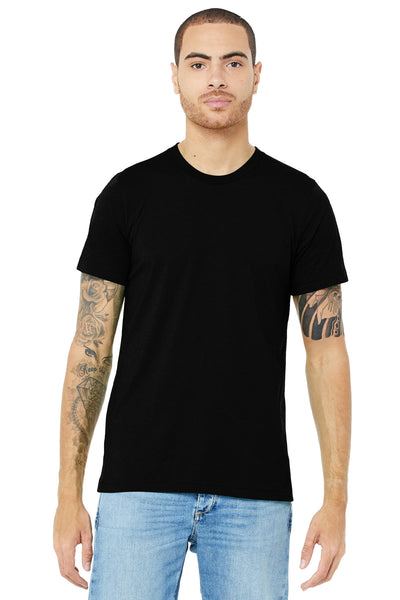 BELLA+CANVAS  ®  Unisex Triblend Short Sleeve Tee. BC3413 - Solid Black Triblend