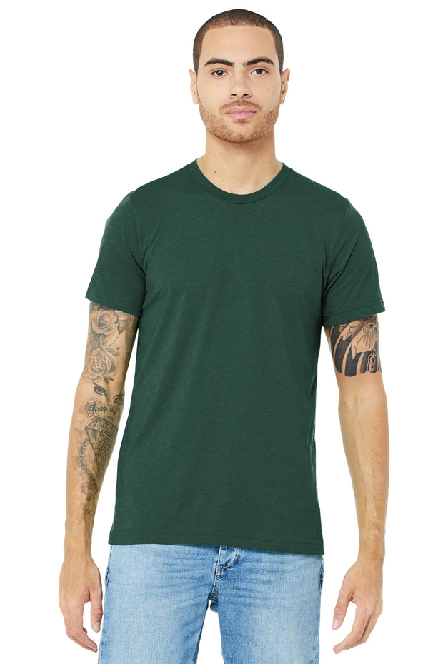 BELLA+CANVAS  ®  Unisex Triblend Short Sleeve Tee. BC3413 - Solid Forest Triblend