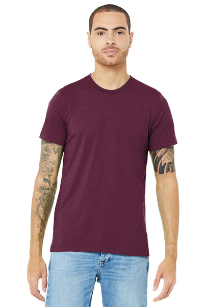 BELLA+CANVAS  ®  Unisex Triblend Short Sleeve Tee. BC3413 - Solid Maroon Triblend
