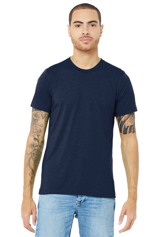 BELLA+CANVAS  ®  Unisex Triblend Short Sleeve Tee. BC3413 - Solid Navy Triblend