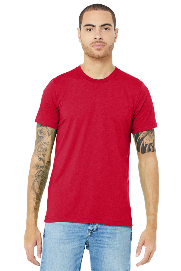 BELLA+CANVAS  ®  Unisex Triblend Short Sleeve Tee. BC3413 - Solid Red Triblend