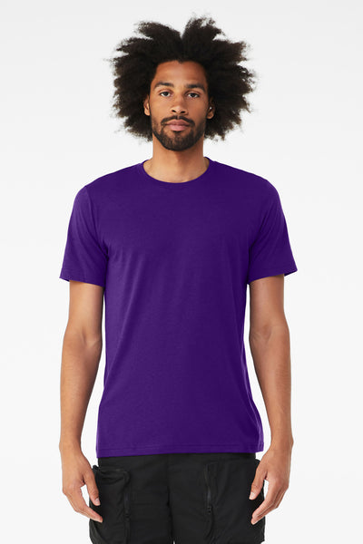 BELLA+CANVAS  ®  Unisex Triblend Short Sleeve Tee. BC3413 - Solid Team Purple Triblend