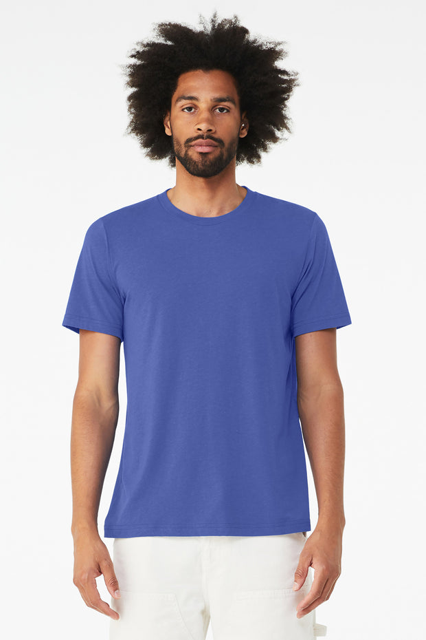 BELLA+CANVAS  ®  Unisex Triblend Short Sleeve Tee. BC3413 - Solid True Royal Triblend