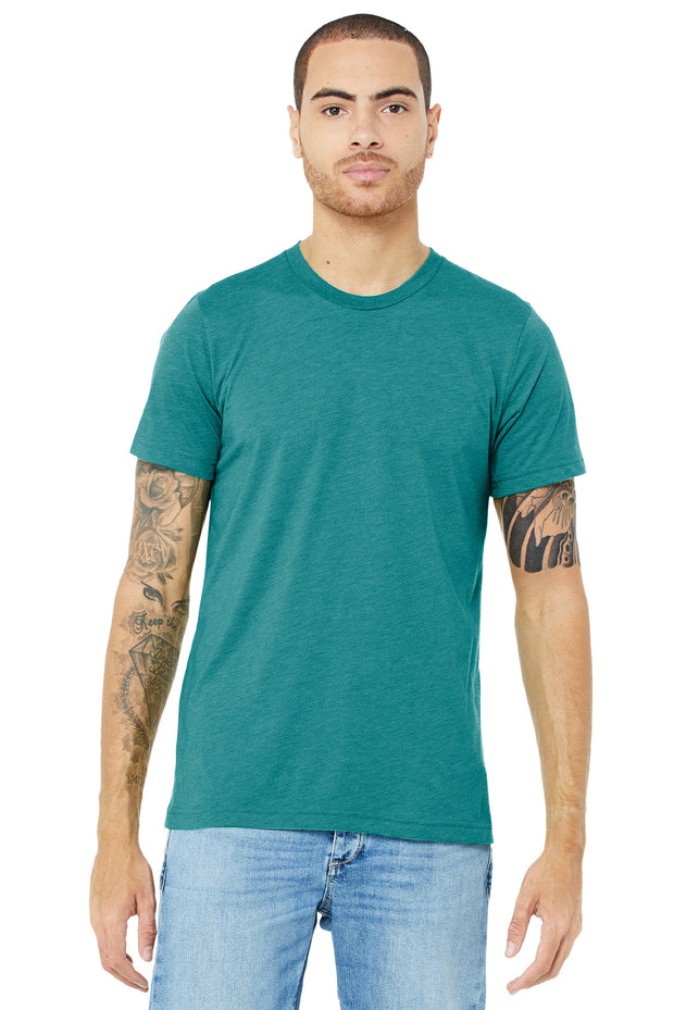 BELLA+CANVAS  ®  Unisex Triblend Short Sleeve Tee. BC3413 - Teal Triblend