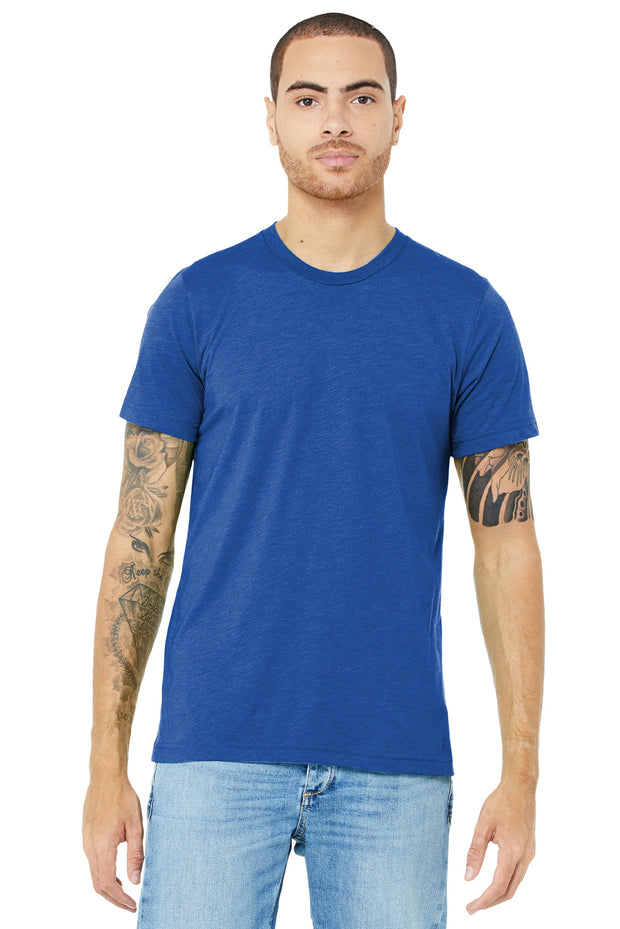 BELLA+CANVAS  ®  Unisex Triblend Short Sleeve Tee. BC3413 - True Royal Triblend