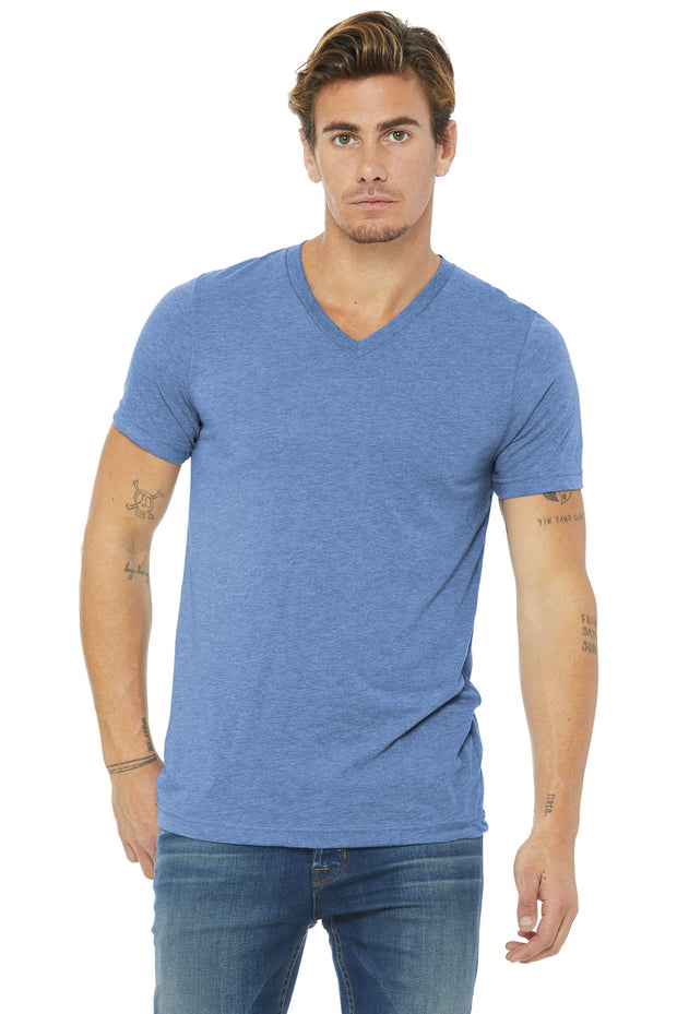 BELLA+CANVAS  ®  Unisex Triblend Short Sleeve V-Neck Te. BC3415