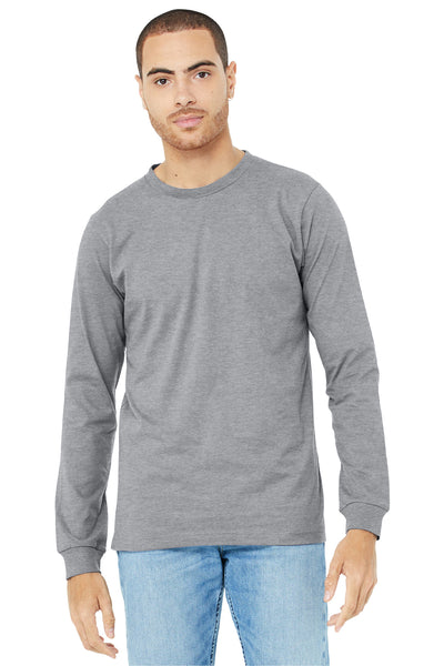 BELLA+CANVAS ®  Unisex Heather CVC Long Sleeve Tee BC3501CVC - Athletic Heather