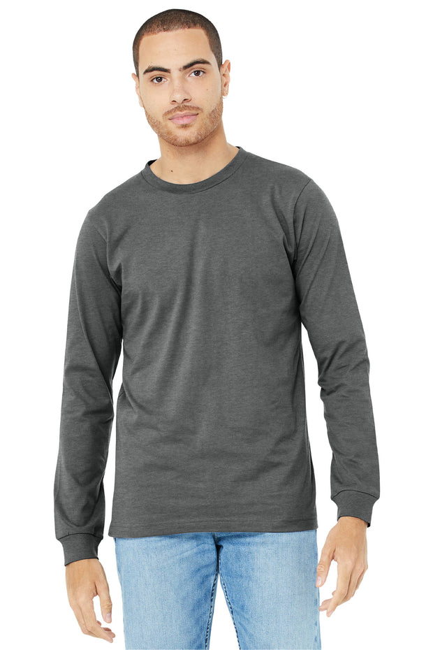 BELLA+CANVAS ®  Unisex Heather CVC Long Sleeve Tee BC3501CVC - Deep Heather
