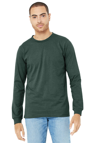 BELLA+CANVAS ®  Unisex Heather CVC Long Sleeve Tee BC3501CVC - Heather Forest