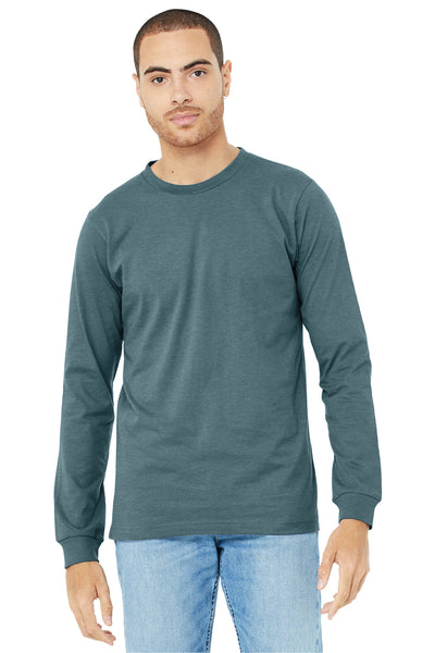 BELLA+CANVAS ®  Unisex Heather CVC Long Sleeve Tee BC3501CVC - Heather Slate
