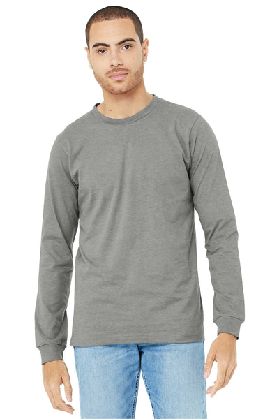 BELLA+CANVAS ®  Unisex Heather CVC Long Sleeve Tee BC3501CVC - Heather Stone