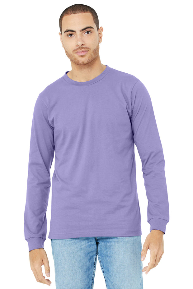 BELLA+CANVAS  ®  Unisex Jersey Long Sleeve Tee. BC3501 - Dark Lavender