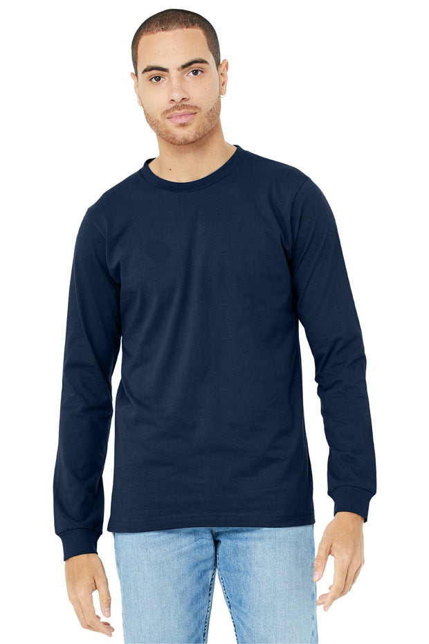 BELLA+CANVAS  ®  Unisex Jersey Long Sleeve Tee. BC3501 - Navy