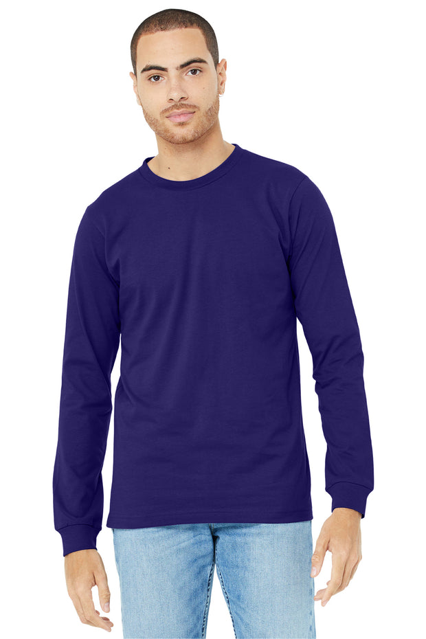 BELLA+CANVAS  ®  Unisex Jersey Long Sleeve Tee. BC3501 - Team Purple