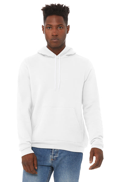 BELLA+CANVAS  ®  Unisex Sponge Fleece Pullover Hoodie. BC3719 - DTG White