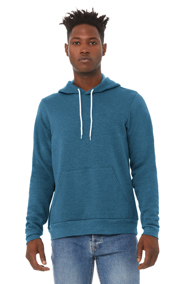 BELLA+CANVAS  ®  Unisex Sponge Fleece Pullover Hoodie. BC3719 - Heather Deep Teal