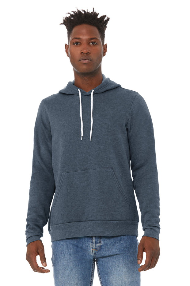 BELLA+CANVAS  ®  Unisex Sponge Fleece Pullover Hoodie. BC3719 - Heather Navy