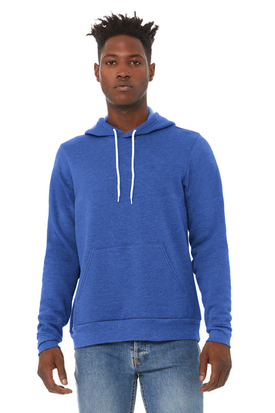 BELLA+CANVAS  ®  Unisex Sponge Fleece Pullover Hoodie. BC3719 - Heather True Royal