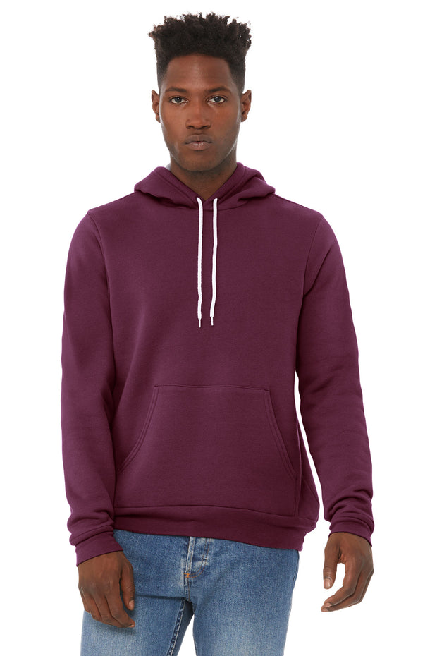 BELLA+CANVAS  ®  Unisex Sponge Fleece Pullover Hoodie. BC3719 - Maroon