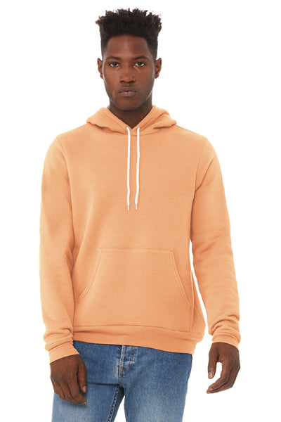 BELLA+CANVAS  ®  Unisex Sponge Fleece Pullover Hoodie. BC3719 - Peach