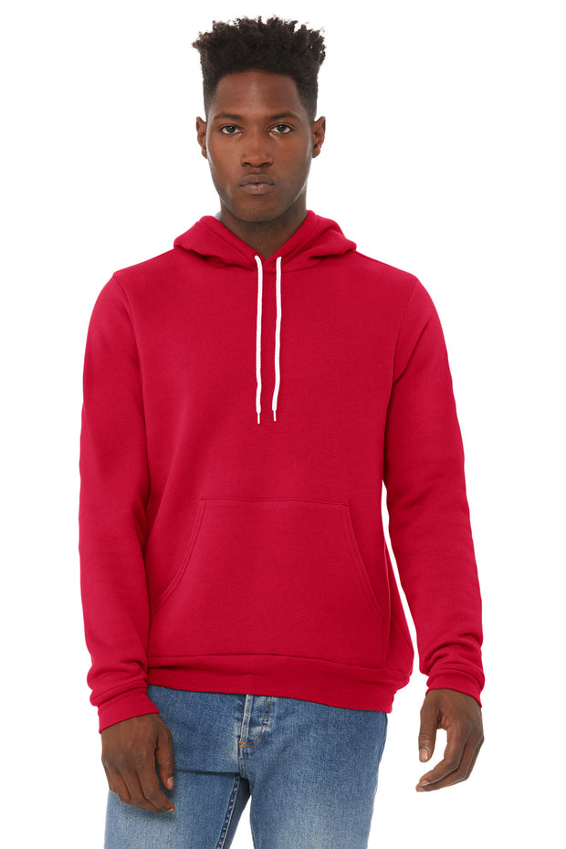 BELLA+CANVAS  ®  Unisex Sponge Fleece Pullover Hoodie. BC3719 - Red
