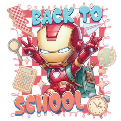 Back to School Avenger Peace DTF (direct-to-film) Transfer