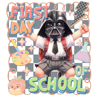 Back to School Boy Flexing DTF (direct-to-film) Transfer