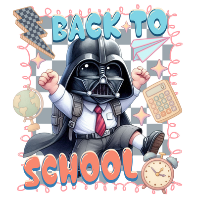 Back to School Boy in Helmet DTF (direct-to-film) Transfer