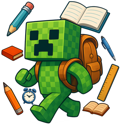 Back to School Green Robot DTF (direct-to-film) Transfer