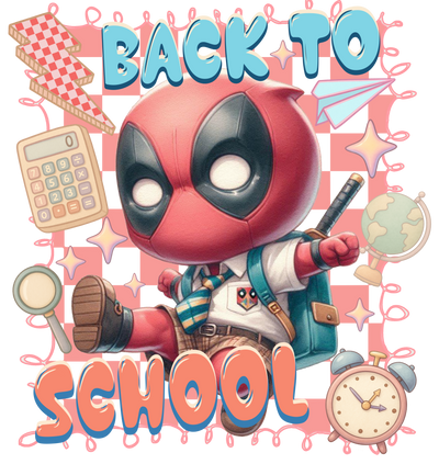 Back to School Spidey & Blue Backpack DTF (direct-to-film) Transfer
