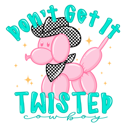 Balloon Dog Twisted DTF (direct-to-film) Transfer