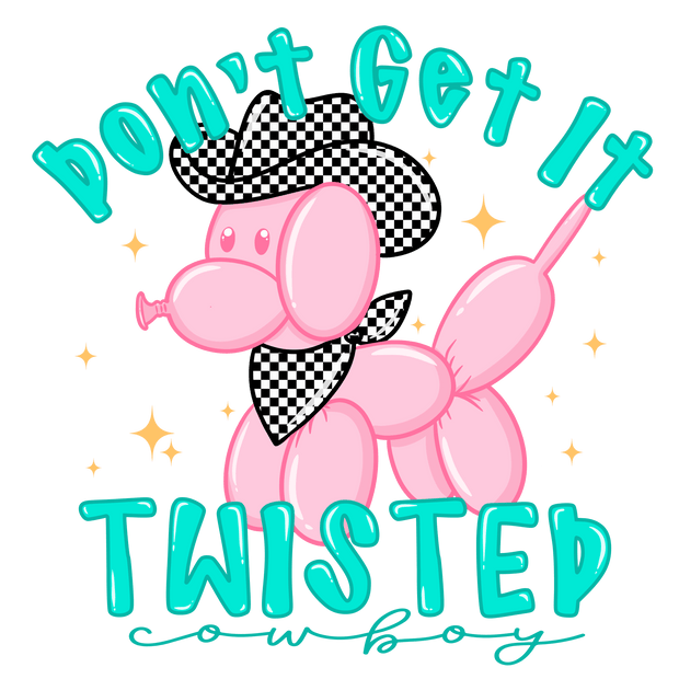 Balloon Dog Twisted DTF (direct-to-film) Transfer