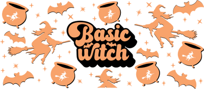 Basic Witch(1) 16oz UV DTF Libby Wrap