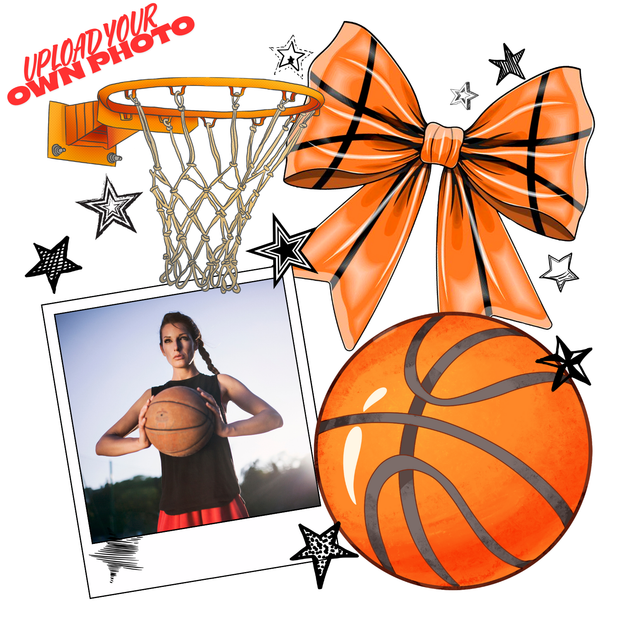 Personalized Basketball DTF (direct-to-film) Transfer (Upload Your Photo)