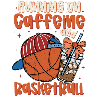 Basketball in Hat DTF (direct-to-film) Transfer