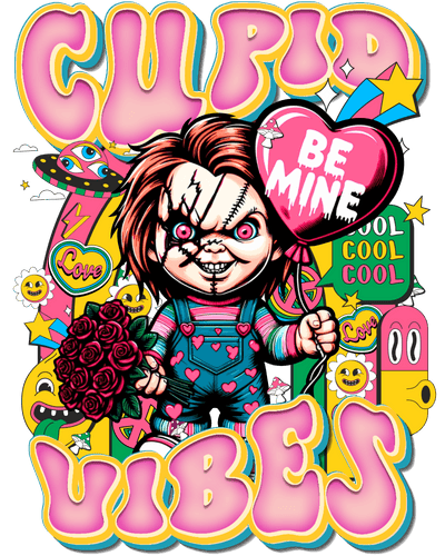 Be Mine Chucky Valentine DTF (direct-to-film) Transfer