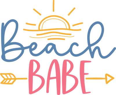 Beach Babe Sun DTF (direct-to-film) Transfer