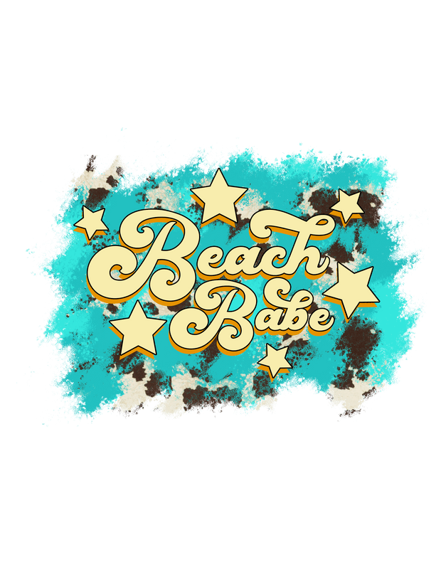 Beach Babe DTF (direct-to-film) Transfer