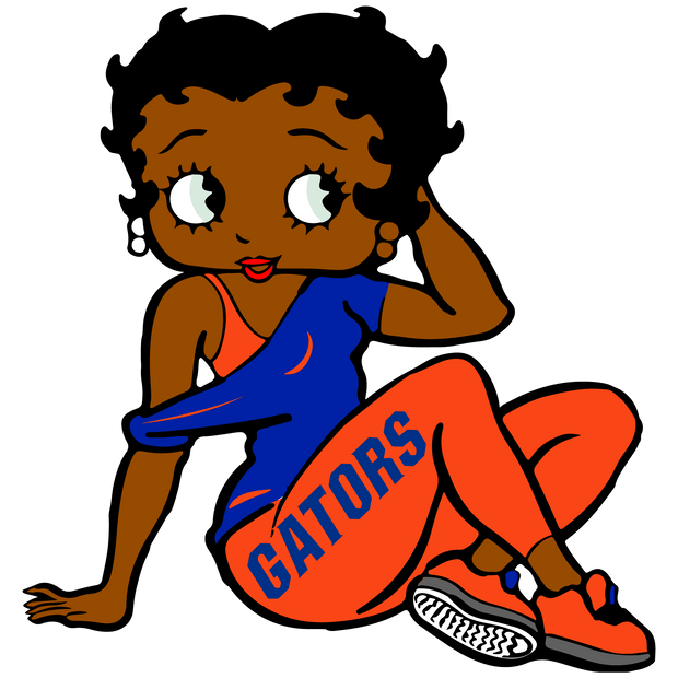 Betty in Gators Pants DTF (direct-to-film) Transfer