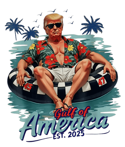 Birds Flying Around Trump Gulf of America DTF (direct-to-film) Transfer