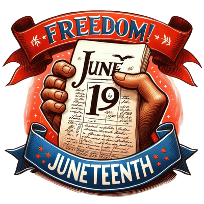 Black History Month Juneteenth Banner DTF (direct-to-film)