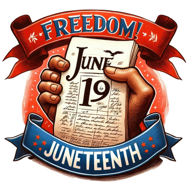 Black History Month Juneteenth Banner DTF (direct-to-film)