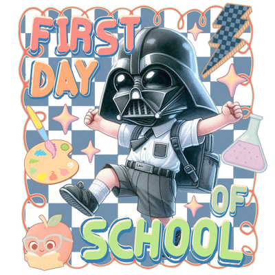 Boy in Costume First Day of School DTF (direct-to-film) Transfer