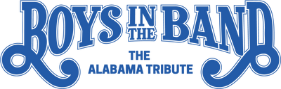 Boys In The Band Alabama Tribute Blue Font DTF (direct-to-film) Transfer